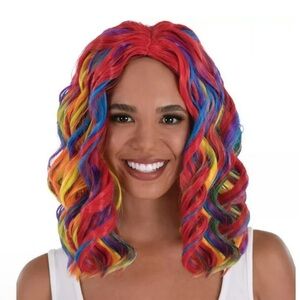 NEW! Party City Multicolor Body Wave Wig